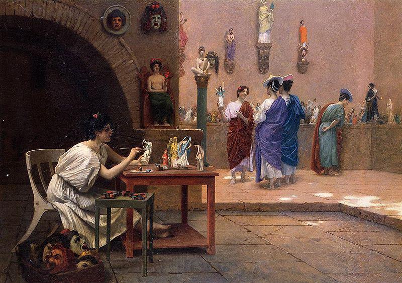 Jean-Leon Gerome Painting Breathes Life into Sculpture Spain oil painting art